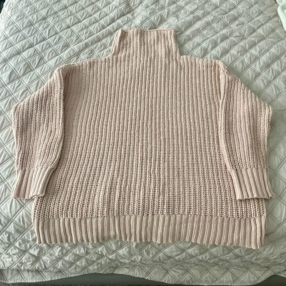 Aerie Chunky Turtleneck Sweater - Pink